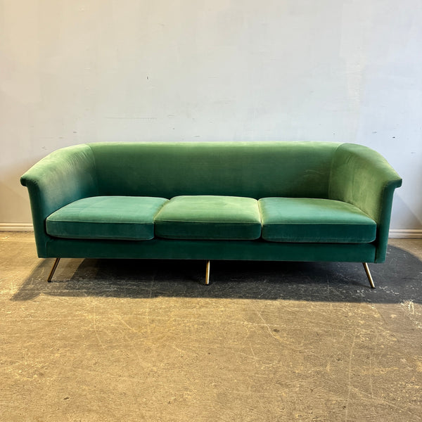 CB2 Vicente Velvet Curve Sofa