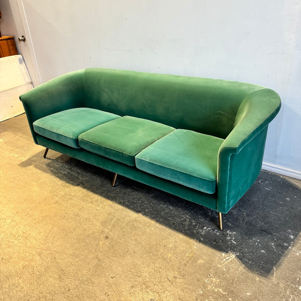 CB2 Vicente Velvet Curve Sofa