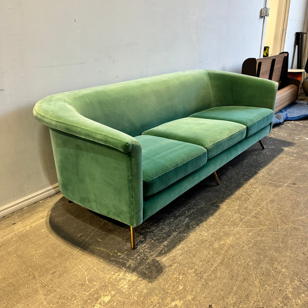 CB2 Vicente Velvet Curve Sofa