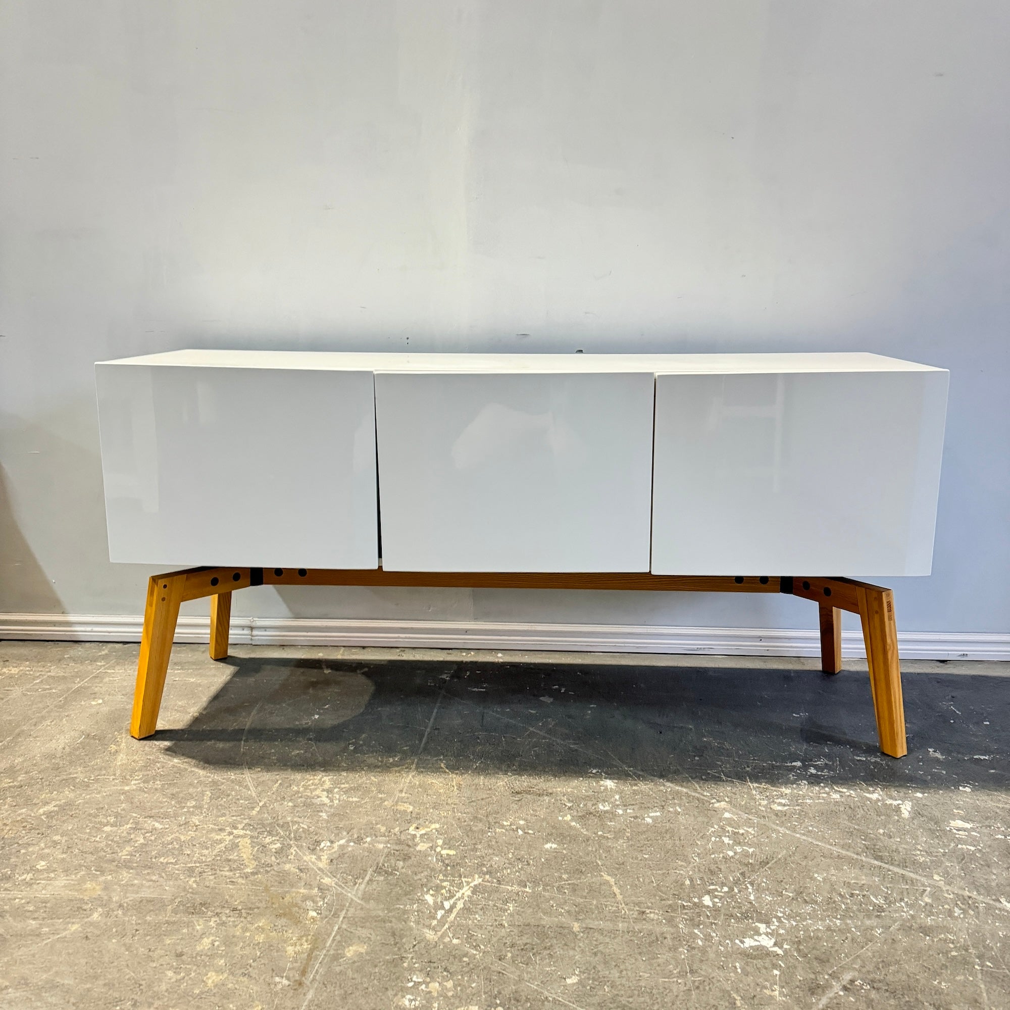 Large deals white credenza