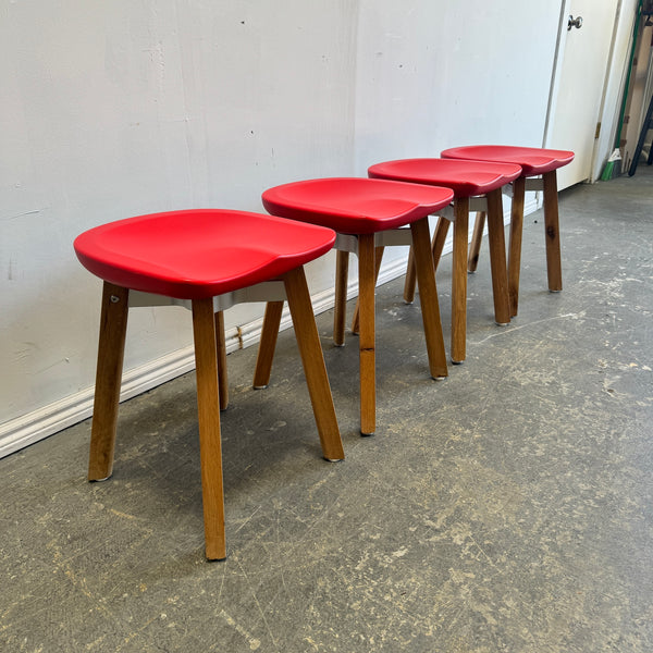 EMECO Su Small Stool with reclaimed wood by Nendo