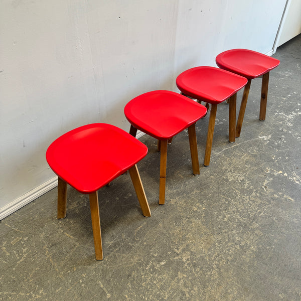 EMECO Su Small Stool with reclaimed wood by Nendo