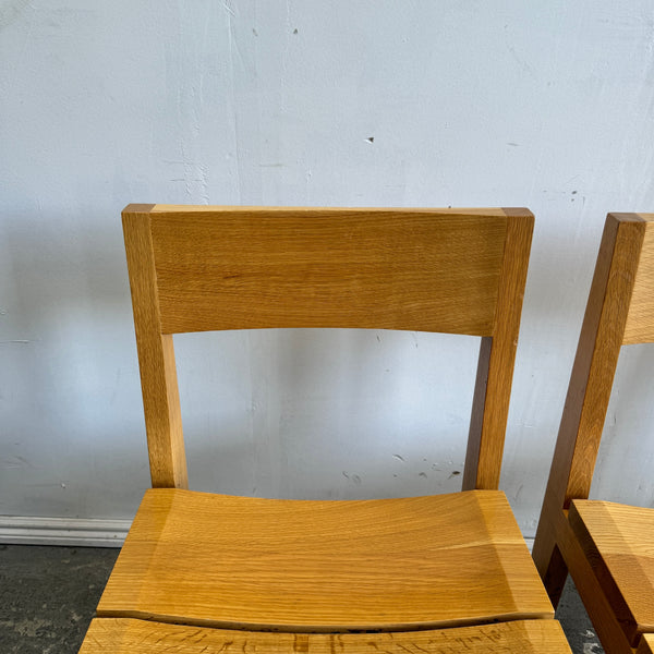 Handcrafted set of 4 Maplewood dining chairs