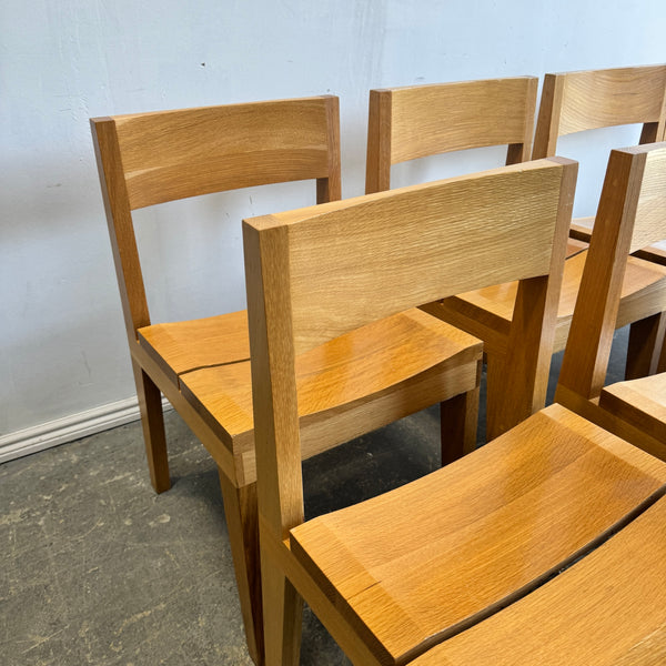 Handcrafted set of 4 Maplewood dining chairs