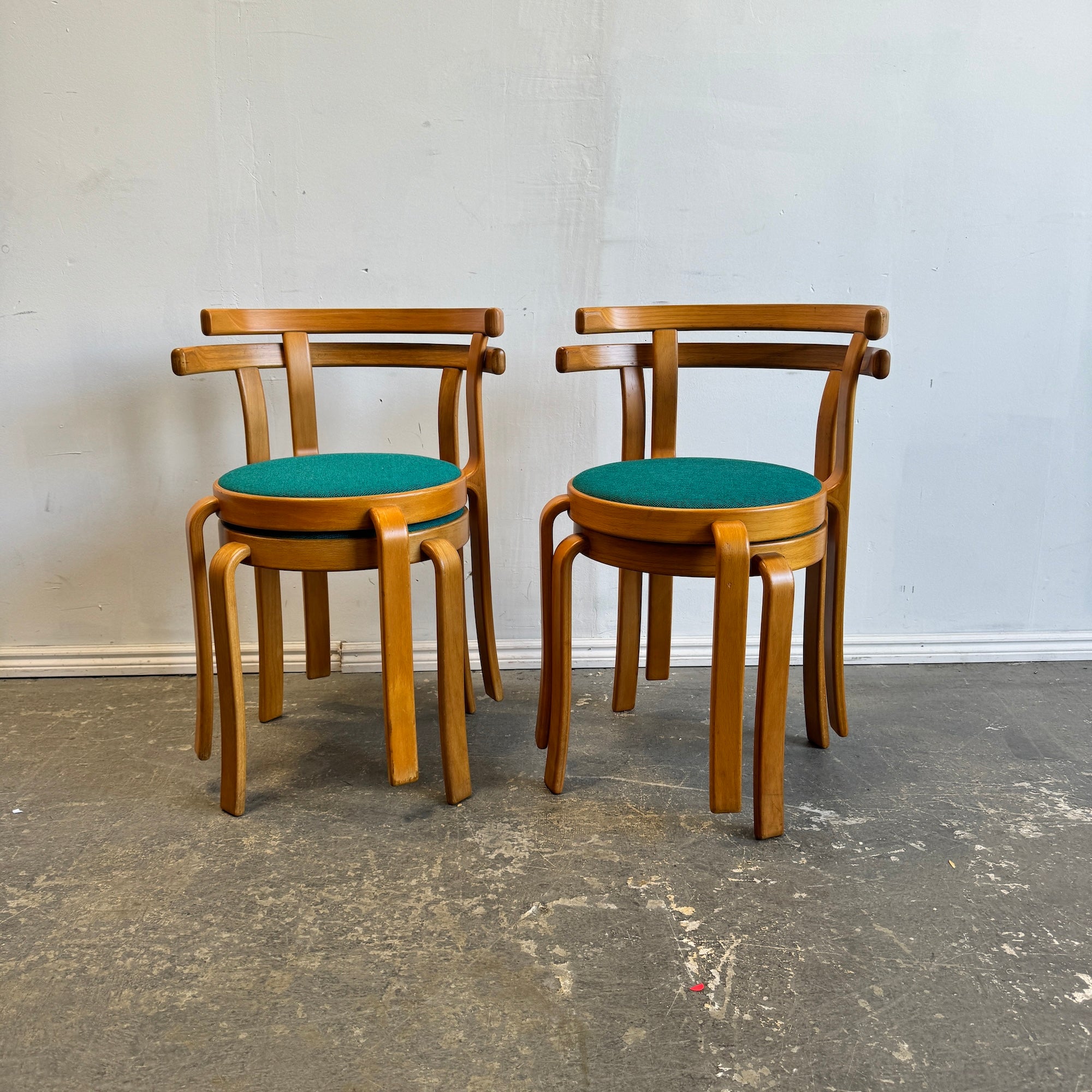 Danish Modern Model 8000 Magnus Olesen set of 4 dining chairs