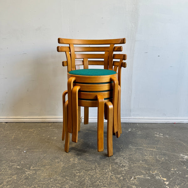 Danish Modern Model 8000 Magnus Olesen set of 4 dining chairs