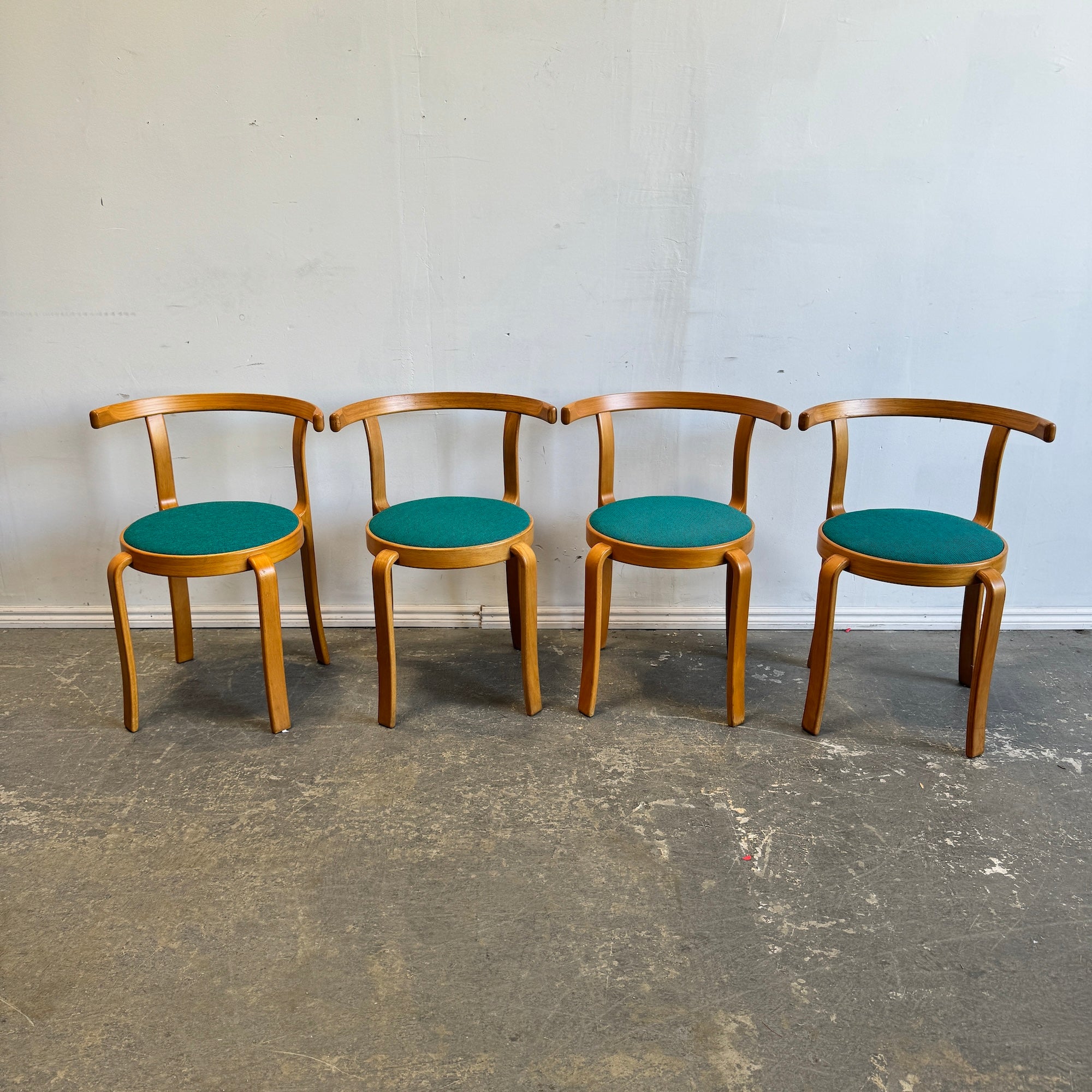 Danish Modern Model 8000 Magnus Olesen set of 4 dining chairs