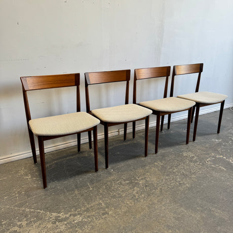 Danish Modern Rosewood dining chairs by Henry Rosengren Hansen for Brande Møbelindustri