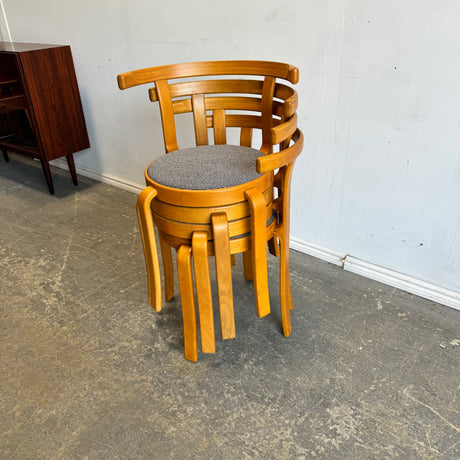 Danish Modern Model 8000 Magnus Olesen set of 4 dining chairs