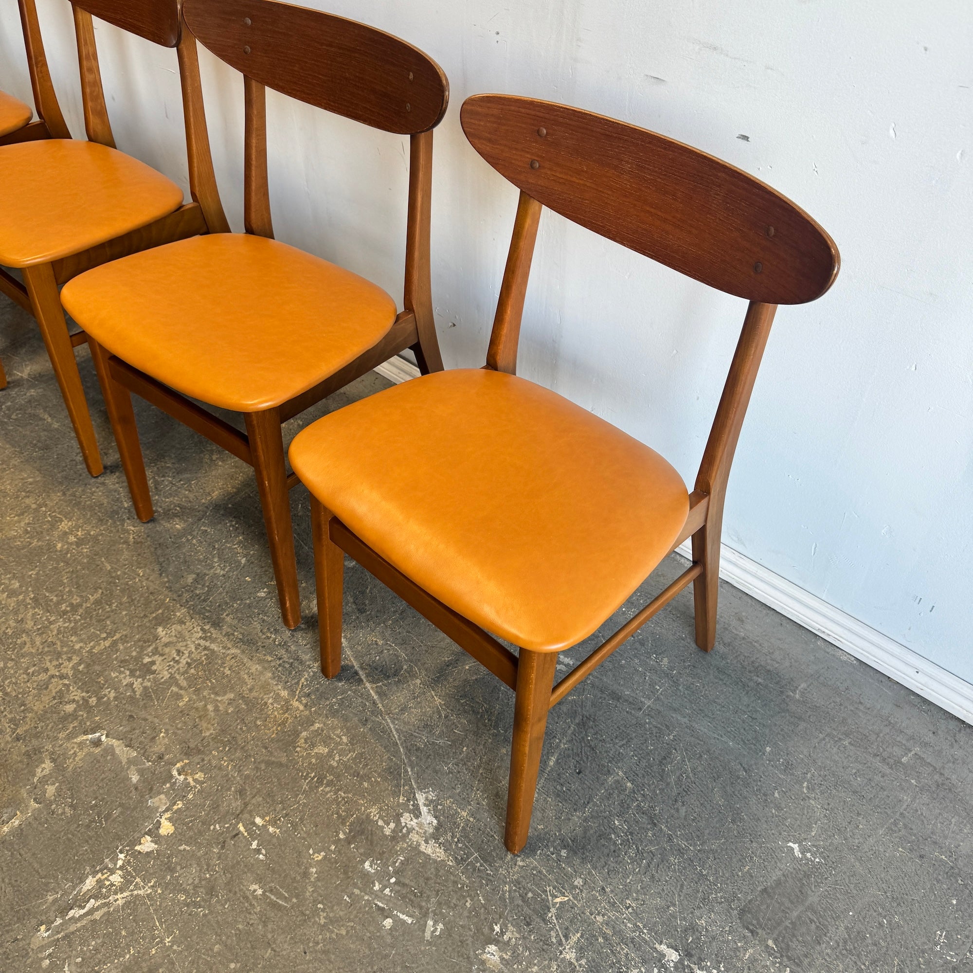 Danish Modern Set of 4 Farstrup Model 210 Dining chairs