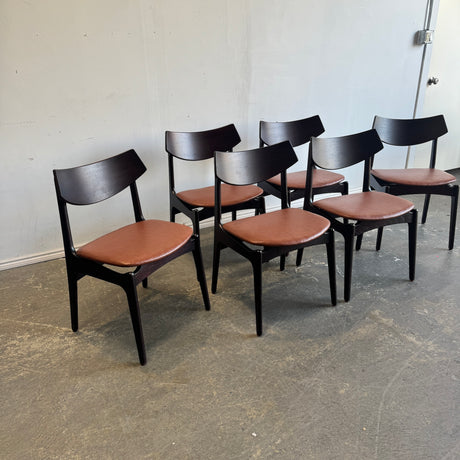 Danish Modern Rosewood set of 6 dining chairs by Funder-Shmidt & Madsen