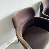 CB2 Azalia Mink Grey Velvet (Set of 5) dining chairs