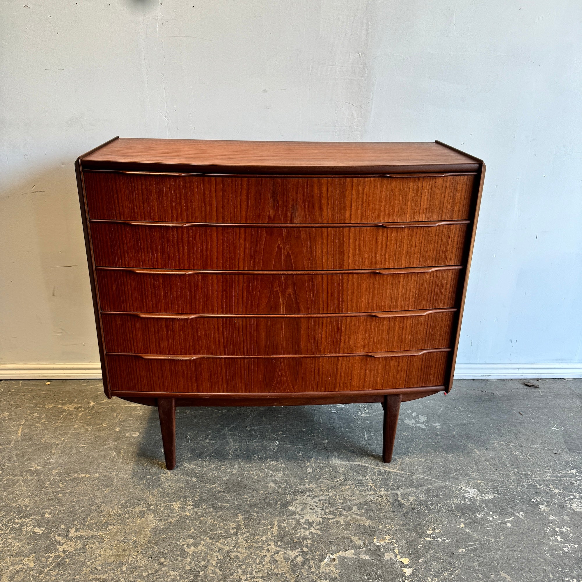 Danish Modern Dresser in teak by Vordingborg Møbelfabrik.