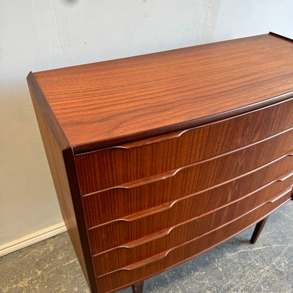 Danish Modern Dresser in teak by Vordingborg Møbelfabrik.