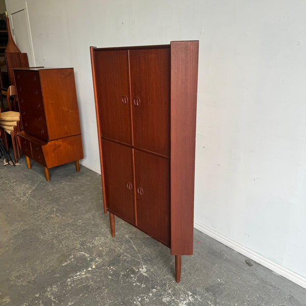 Danish Modern Corner Cabinet