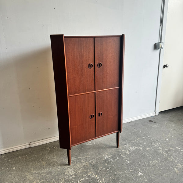 Danish Modern Corner Cabinet