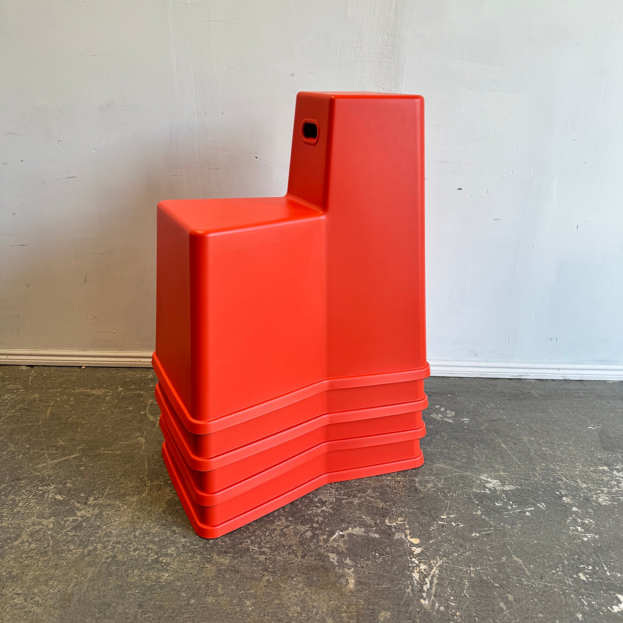 Vitra set of 4 Tool Stool by Konstantin Grcic (Poppy Red)