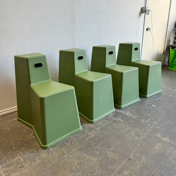 Vitra set of 4 Tool Stool by Konstantin Grcic (Industrial Green)