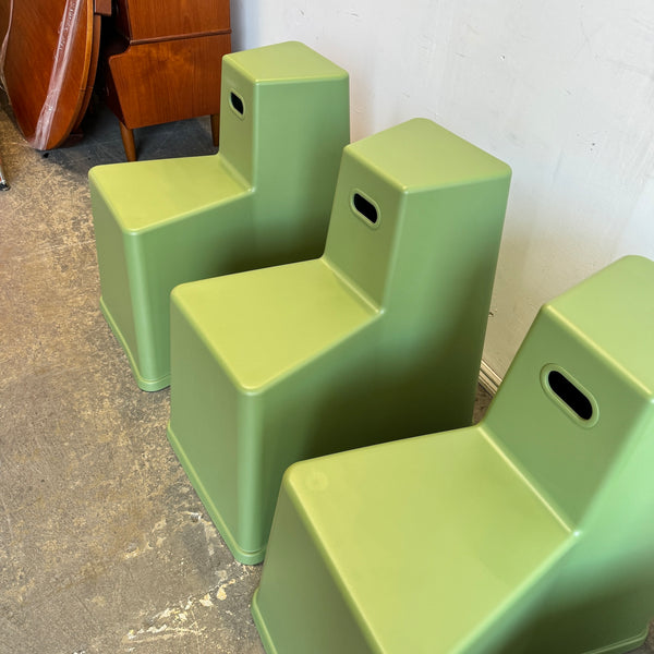 Vitra set of 4 Tool Stool by Konstantin Grcic (Industrial Green)