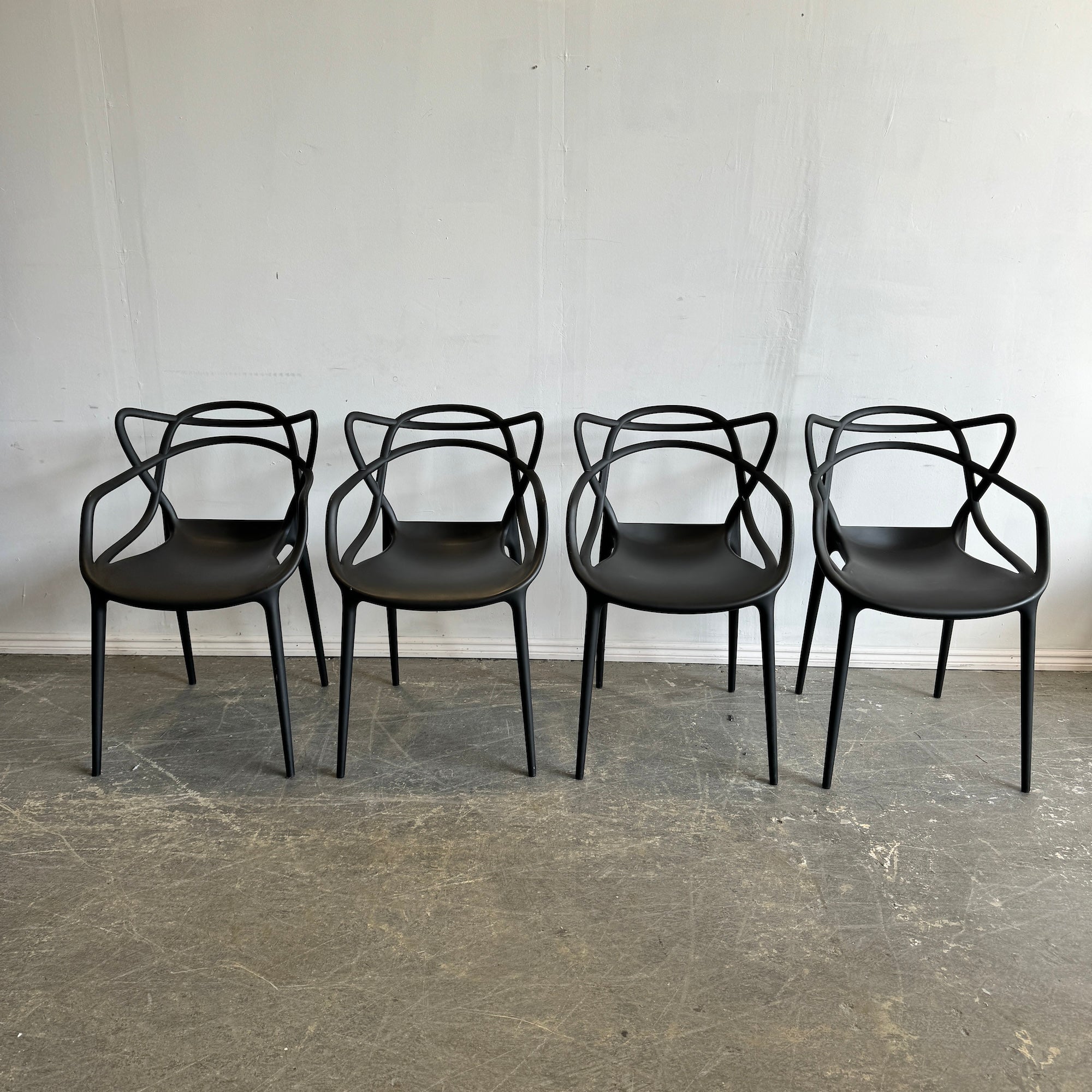 Kartell set of 4 Masters Chair