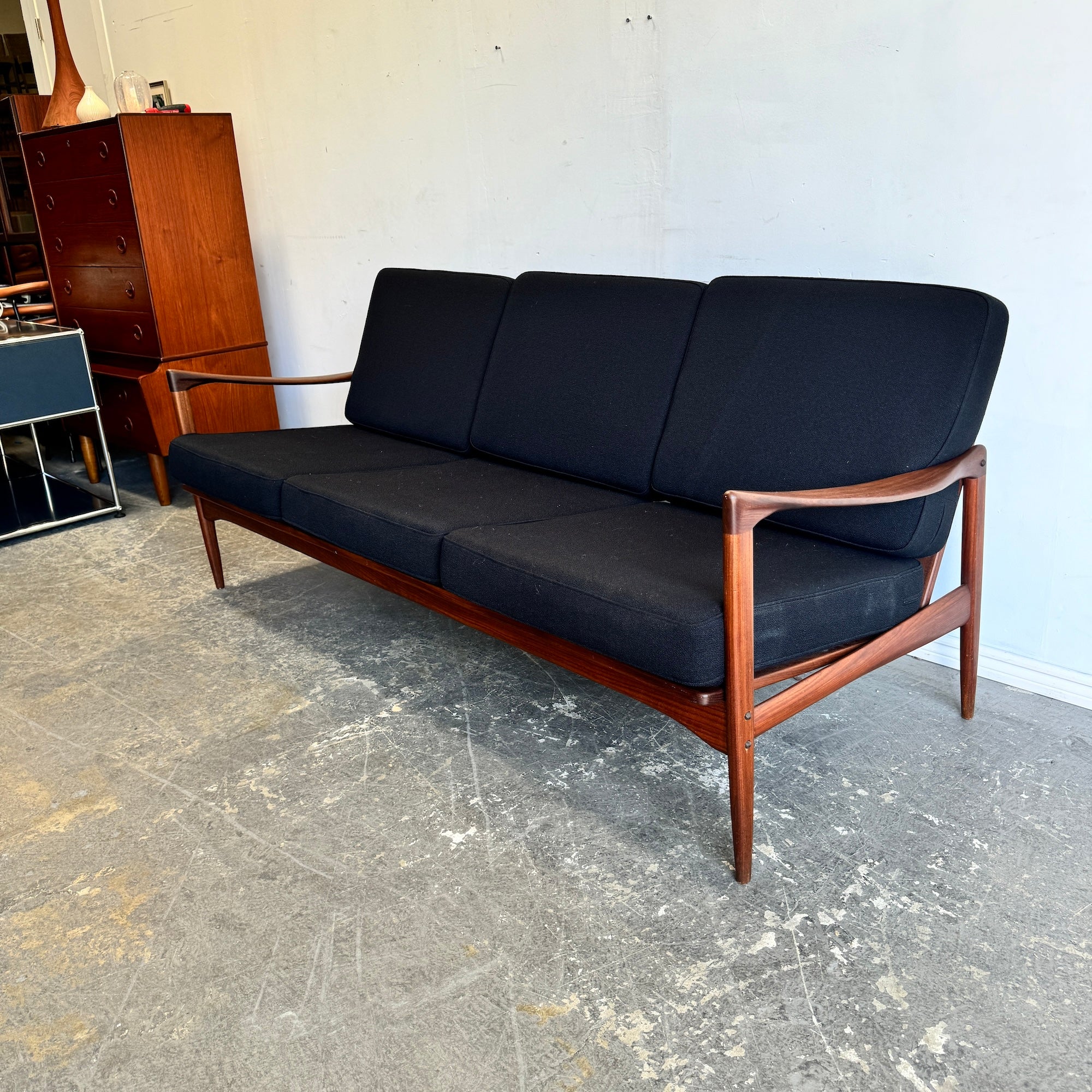 Danish Modern Teak Kandidaten Sofa by Ib Kofod-Larsen for Olof Person