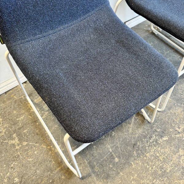 Herman Miller Naughtone Viv Upholstered stacking chairs