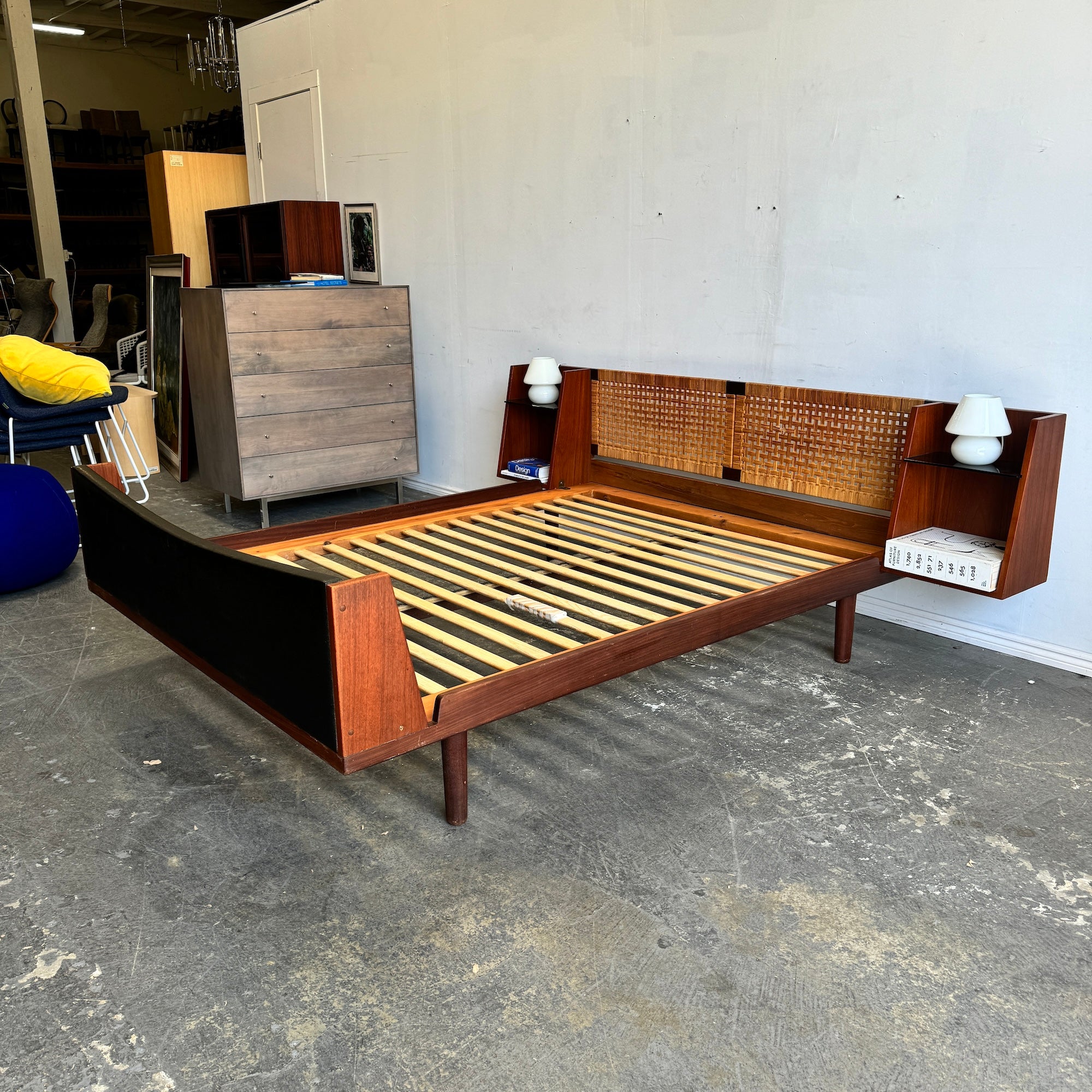 Danish Modern Hans Wegner GE 701 Queen Bed by Getama