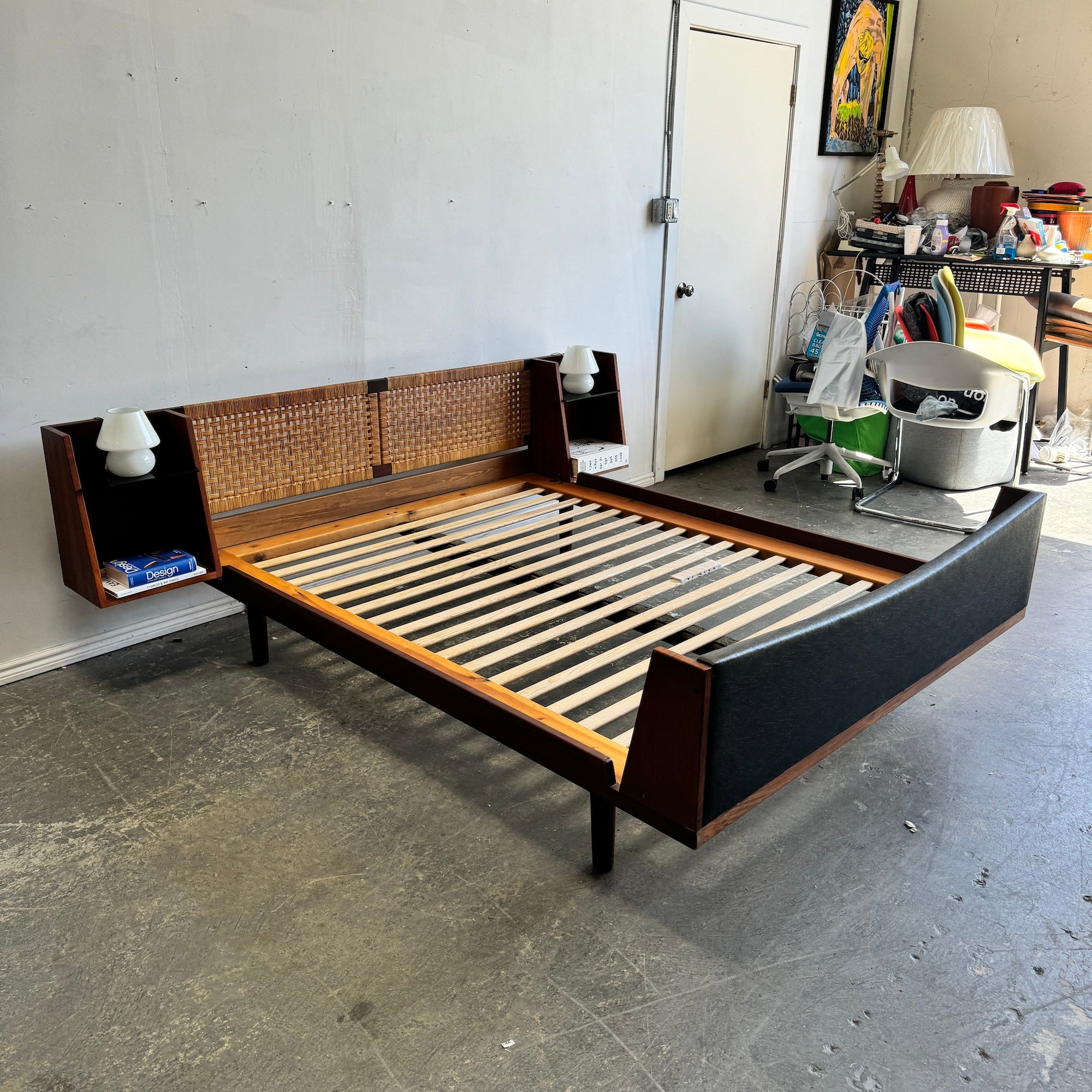 Danish Modern Hans Wegner GE 701 Queen Bed by Getama