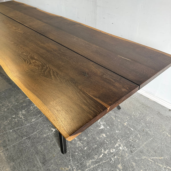 Square Roots 118" Long Live edge Vega Dining Table