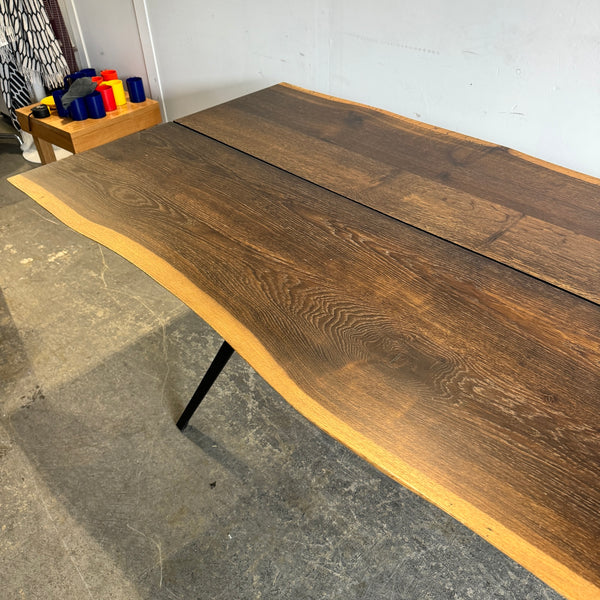 Square Roots 118" Long Live edge Vega Dining Table