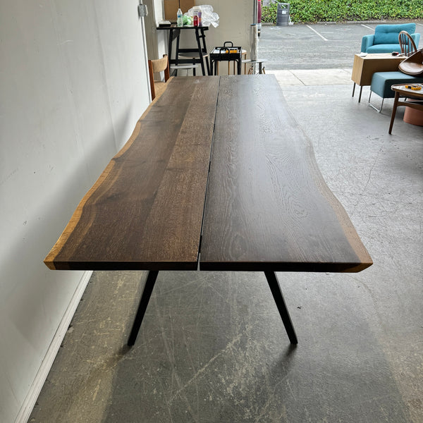 Square Roots 118" Long Live edge Vega Dining Table