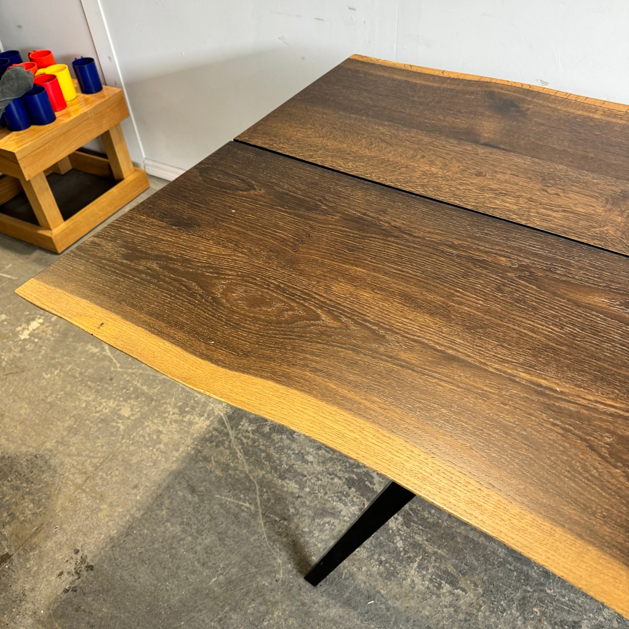 Square Roots 118" Long Live edge Vega Dining Table