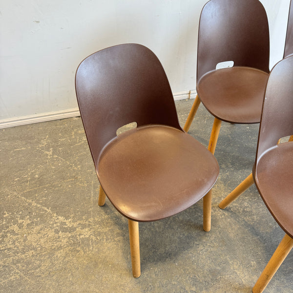 Emeco Alfi high set of 6 chairs by Jasper Morrison