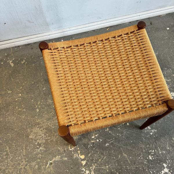 Danish Modern Mogens Kold Teak Stool By Arne Hovmand Olsen