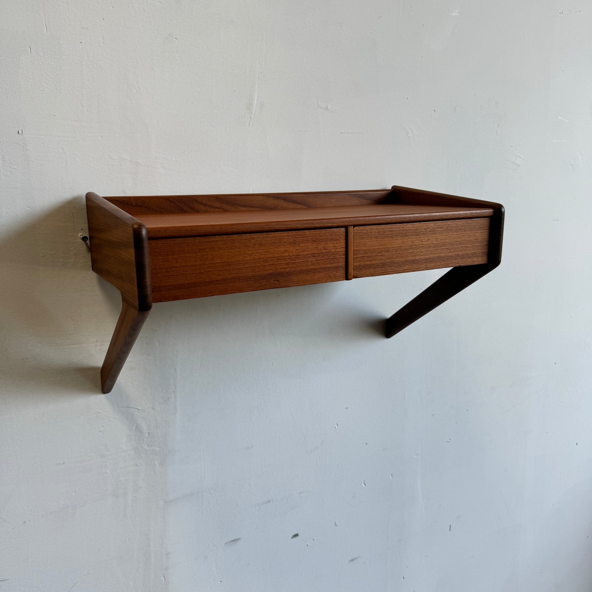 Danish Modern Floating Nightstand by Sigfred Moan for Ølholm Møbelfabrik