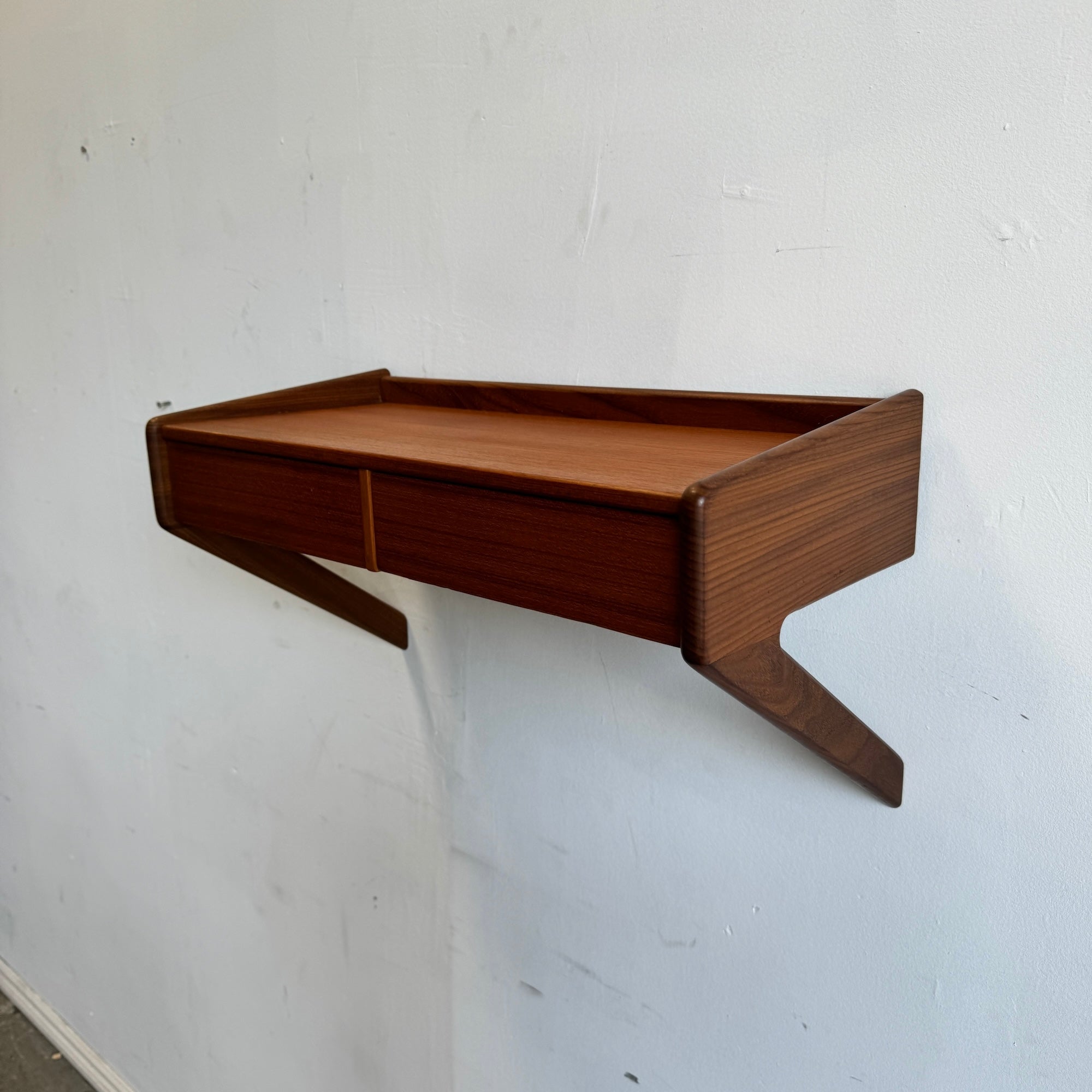 Danish Modern Floating Nightstand by Sigfred Moan for Ølholm Møbelfabrik