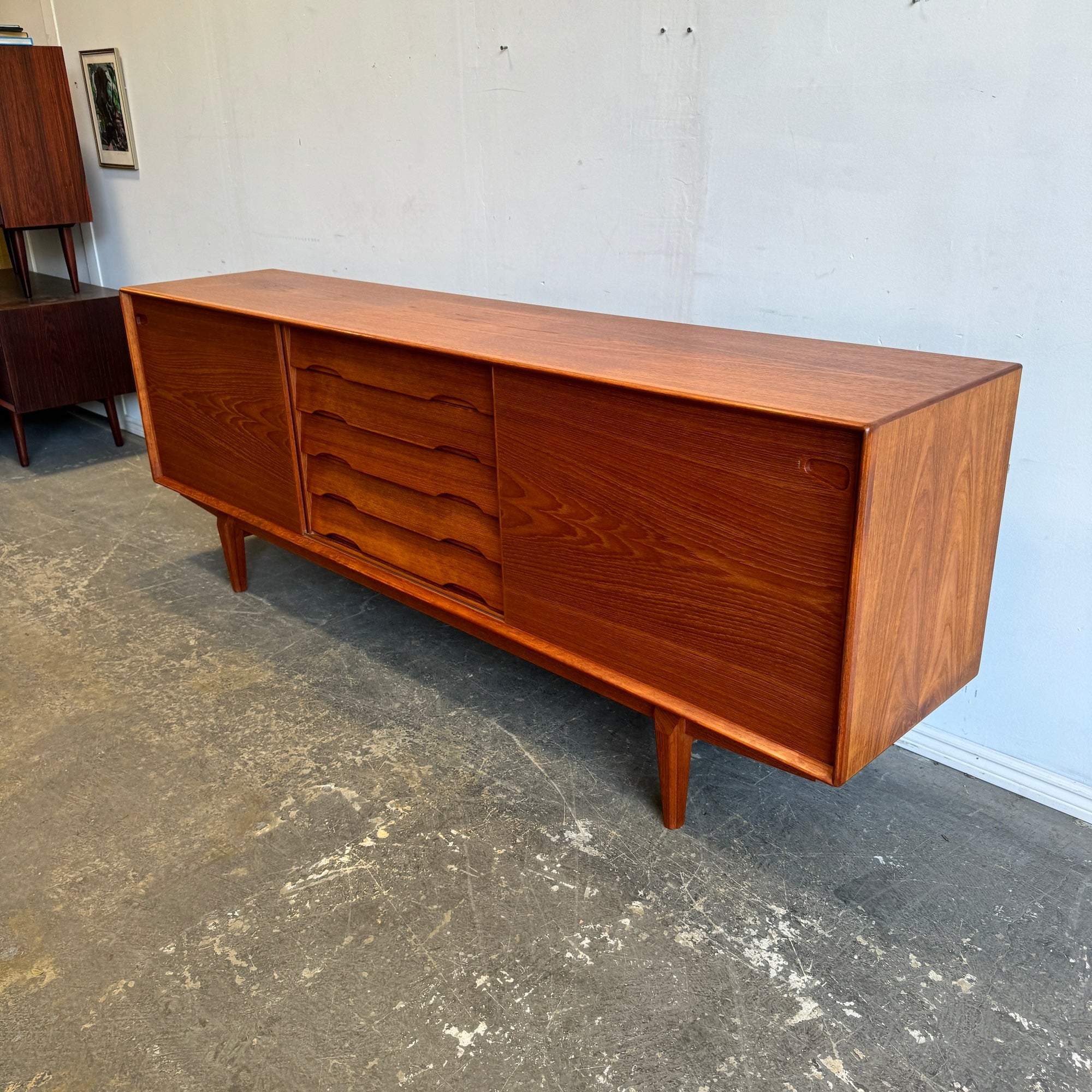 Danish Modern Rosengren Hansen for Dyrlund Teak Credenza