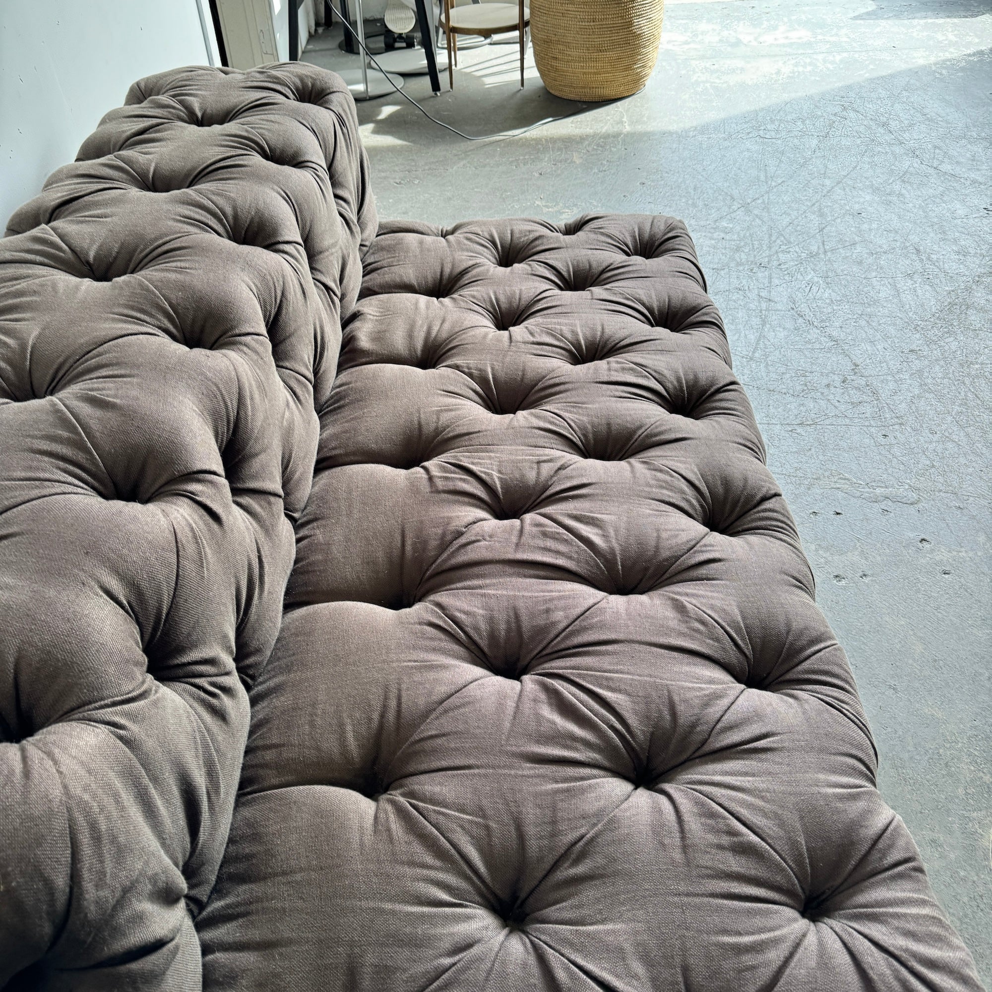 Restoration Hardware 72 Soho Armless sofa