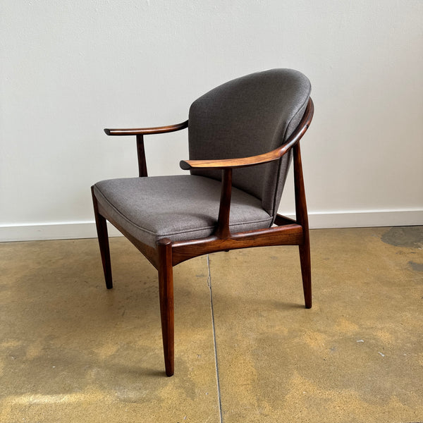 Danish Modern Rosewood Johannes Andersen 1960s Lounge Chair for C.F. Christensen