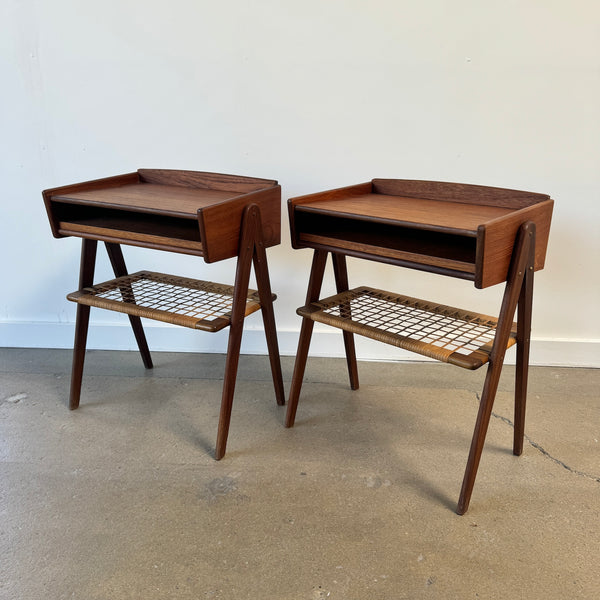 Danish Modern Teak pair Nightstands by Søren Rasmussen