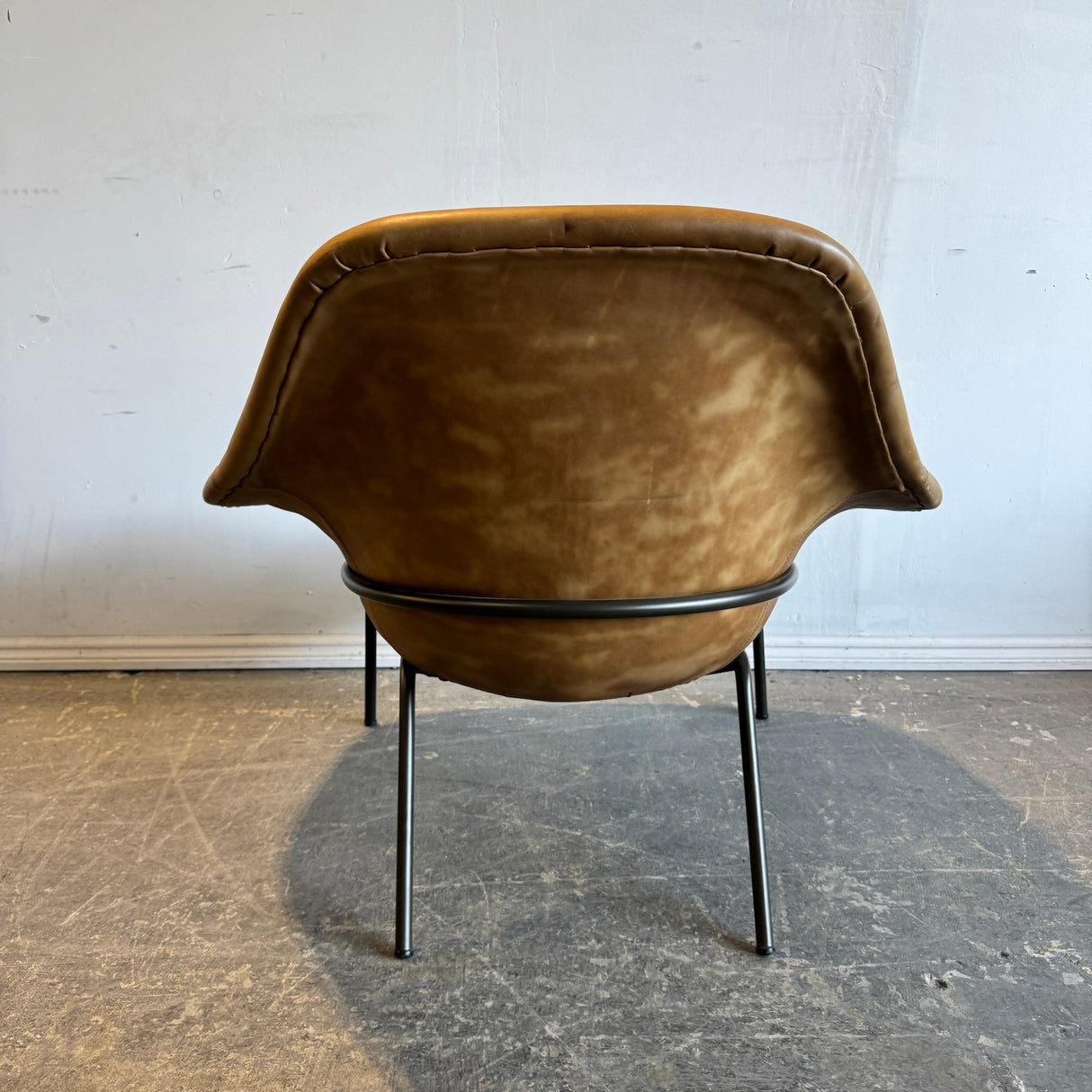 West Elm Rowan leather Lounge Chair