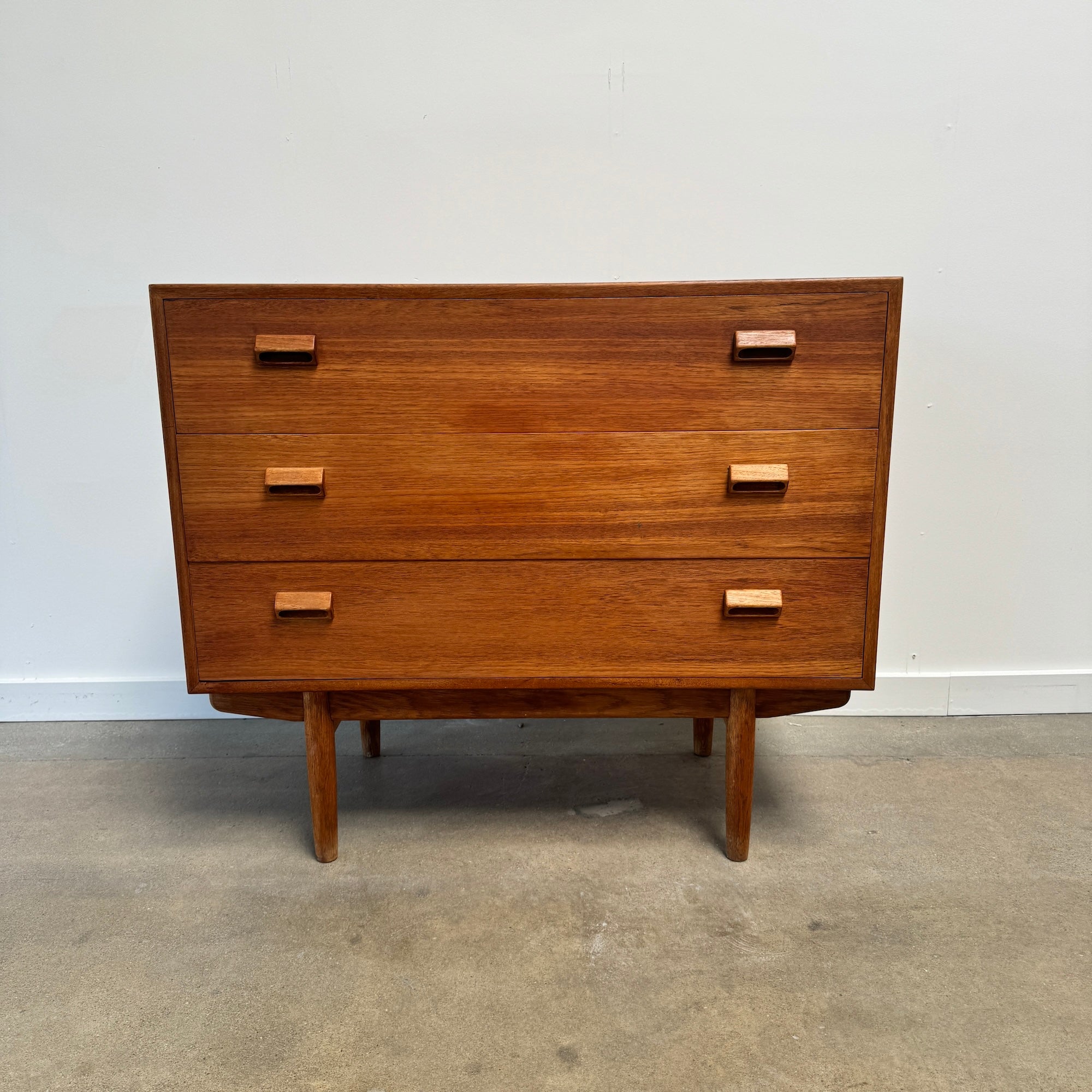 Danish Modern Borge Morgensen Teak Low Vanity Dresser