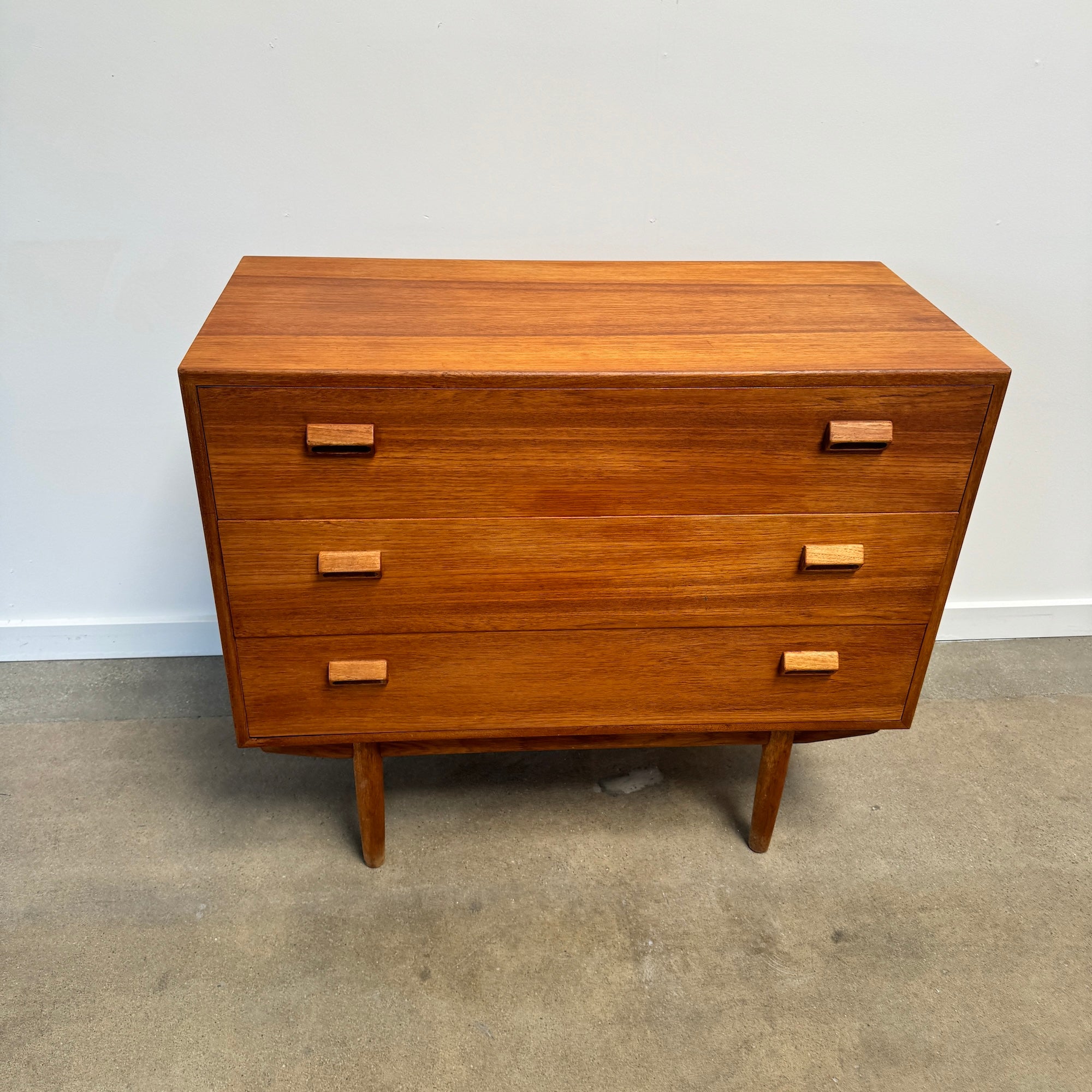 Danish Modern Borge Morgensen Teak Low Vanity Dresser