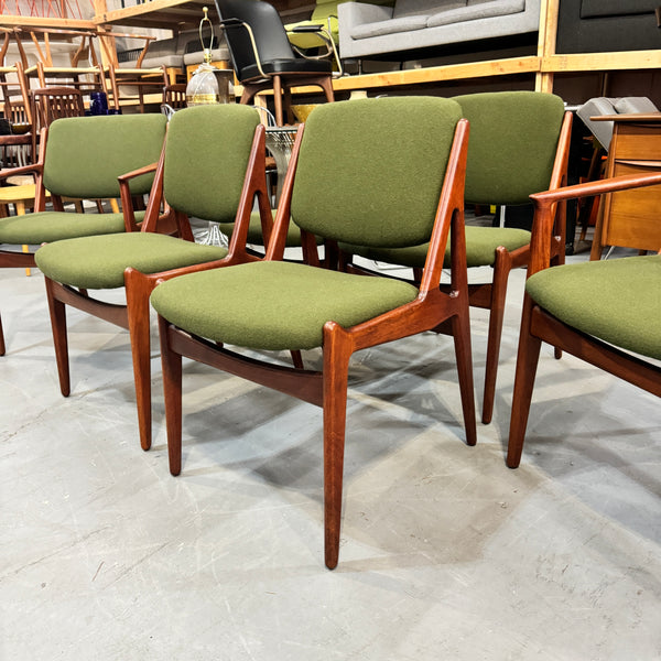 Danish Arne Vodder Set of Six Ella Dining Chairs