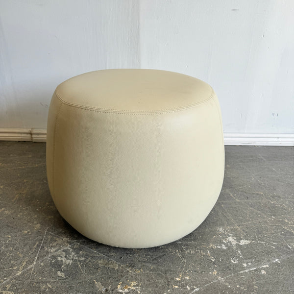 Bernhardt Design Apel Leather ottoman/ Pouf