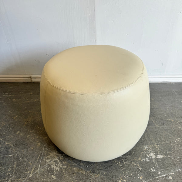 Bernhardt Design Apel Leather ottoman/ Pouf