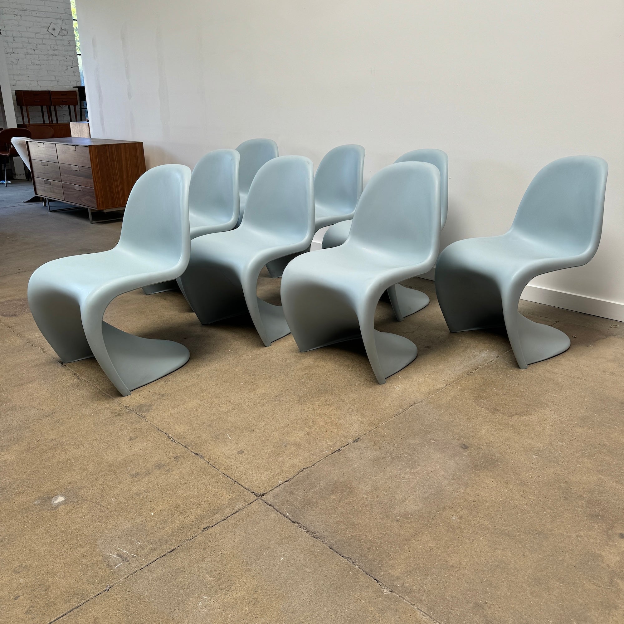 Authentic! Vitra Verner Panton Set of 8 stacking chairs