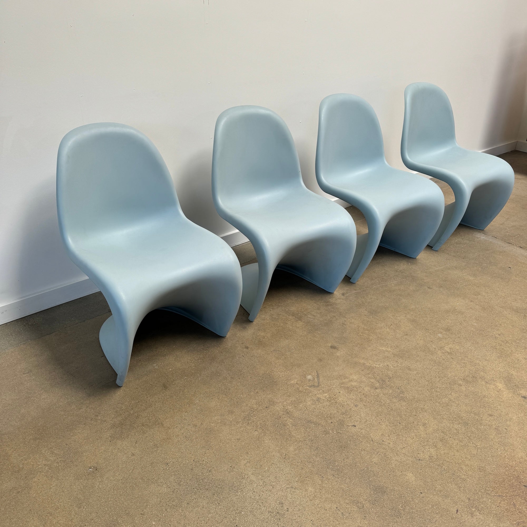 Authentic! Vitra Verner Panton Set of 4 stacking chairs