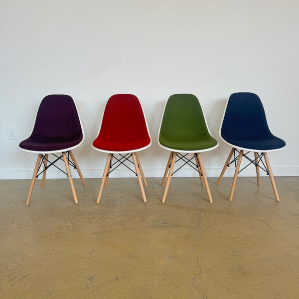 Herman Miller Eames Upholstered Set of 4 Assorted Colors