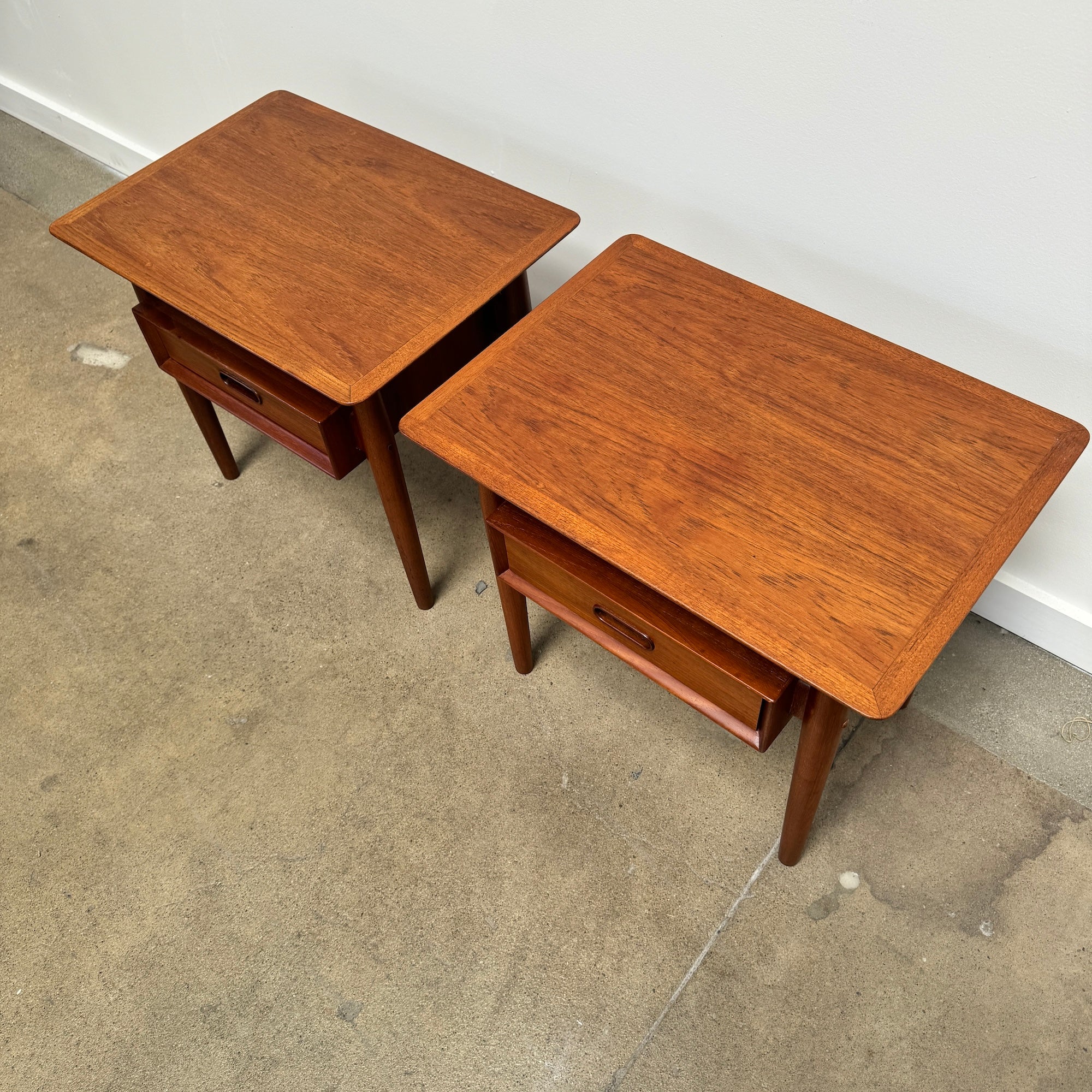 Danish Modern Teak Nightstands by Arne Vodder for Sibast